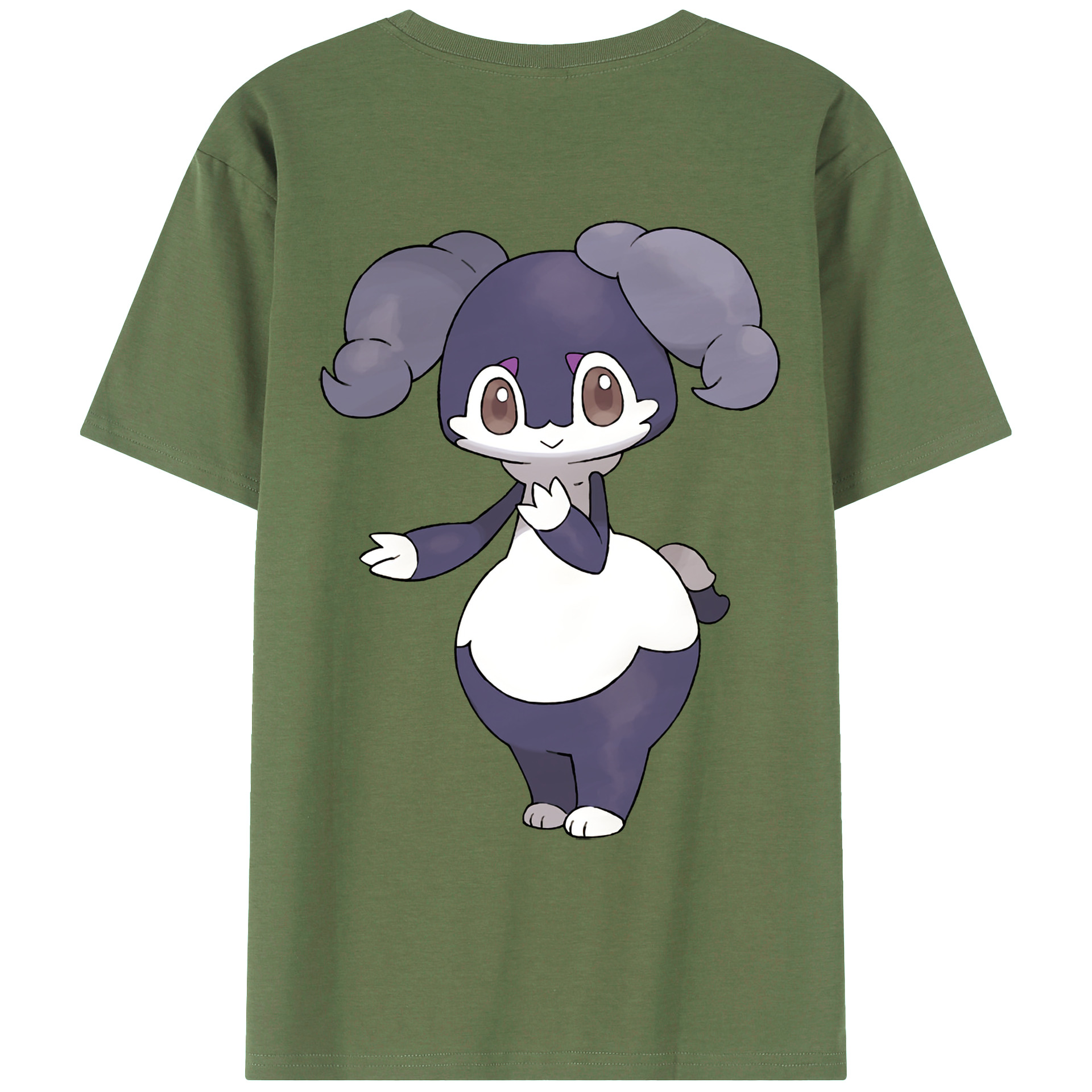（画像用） ポケットモンスター Pokémon 綿100％ メンズ半袖Tシャツ（バックプリント） 通気性